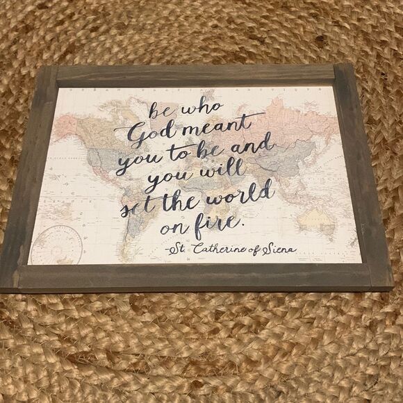 Altar’d state world map framed art - Picture 1 of 6